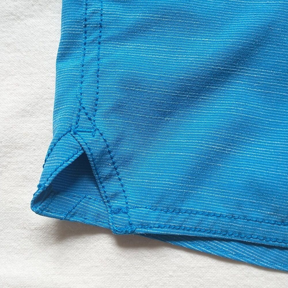 Hanna Andersson Swim Shorts 100 cm US 4 Blue Striped Pockets Drawstring Unlined - Picture 2 of 10